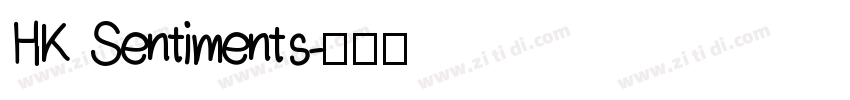 HK Sentiments字体转换